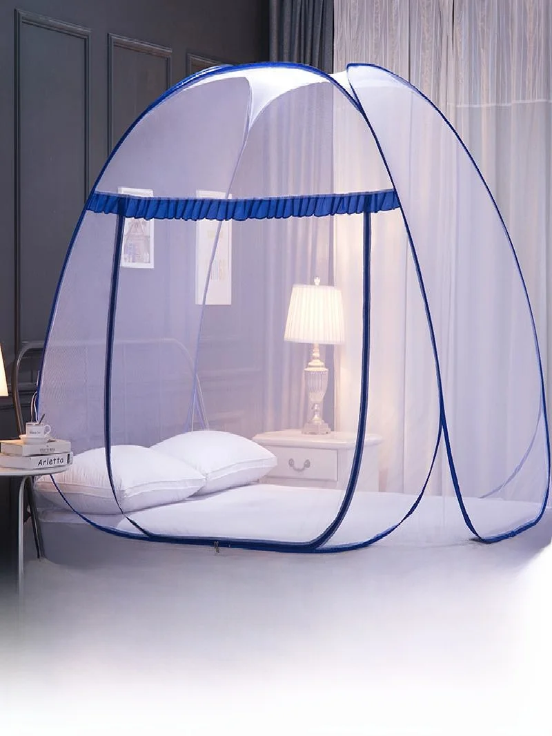 

Складная москитная сетка без установки, 58 метров, из стальной проволоки, монгольская палатка, полиэстер, универсальная для кроватей