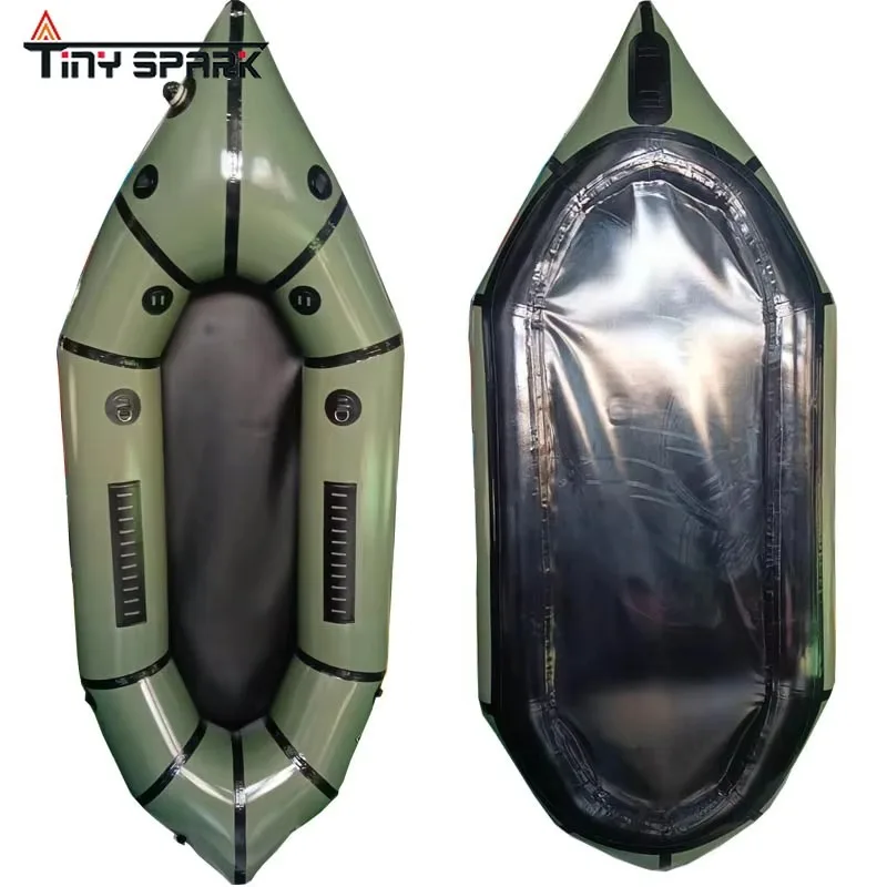 Custom Ultra Light Inflatable Raft TPU Fabric Lightweight White Water Paddle Kayak Packaging Raft Kayak