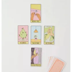 10,3 * 6 cm Doniczka Tarot Jasna i pięknie ilustrowana talia tarota 78 sztuk kart