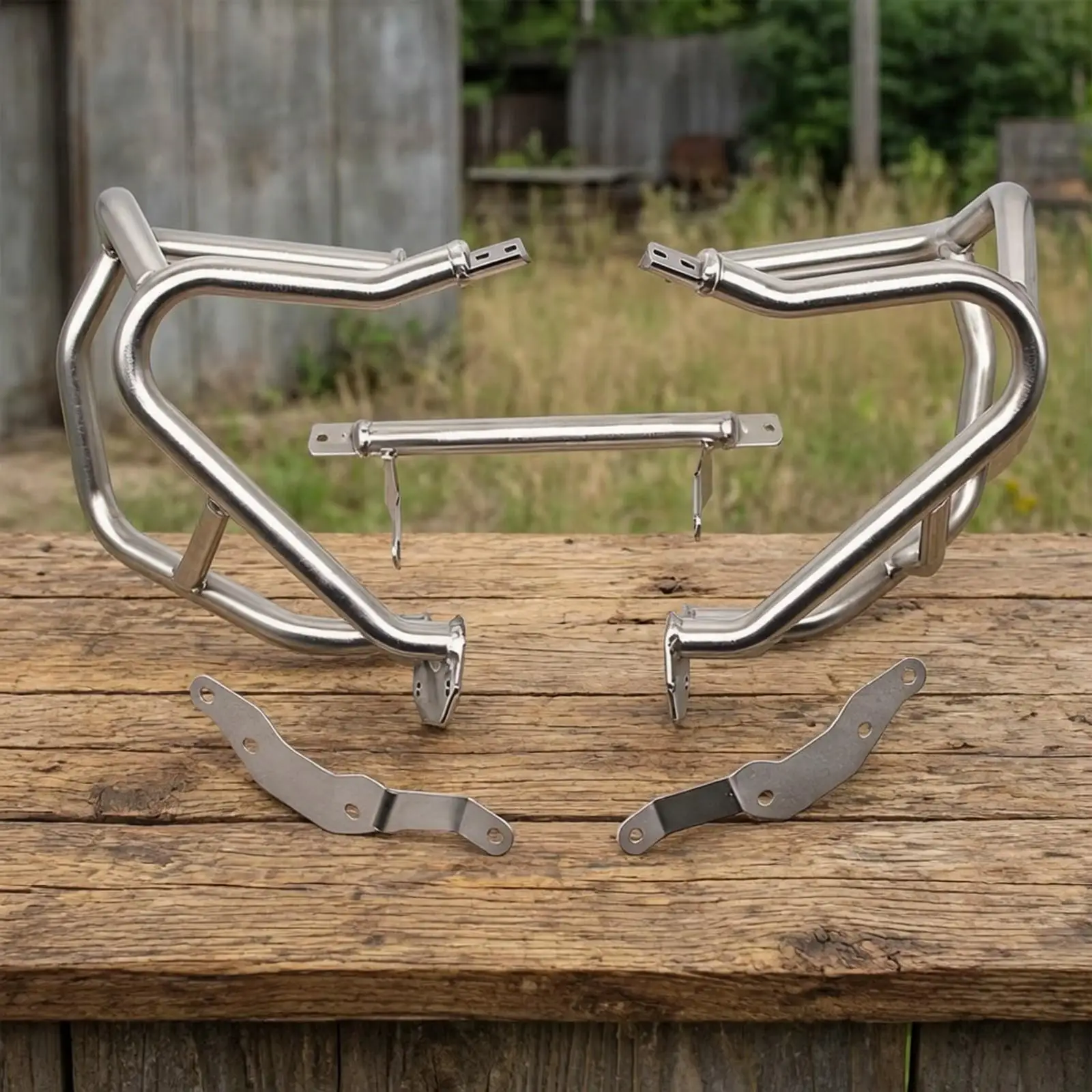 Motorcycle Brand R1200GS LC Impact Bar Model-Specific Engine Impact Bar Silver for Road Travel Riders, Expedition Travel,