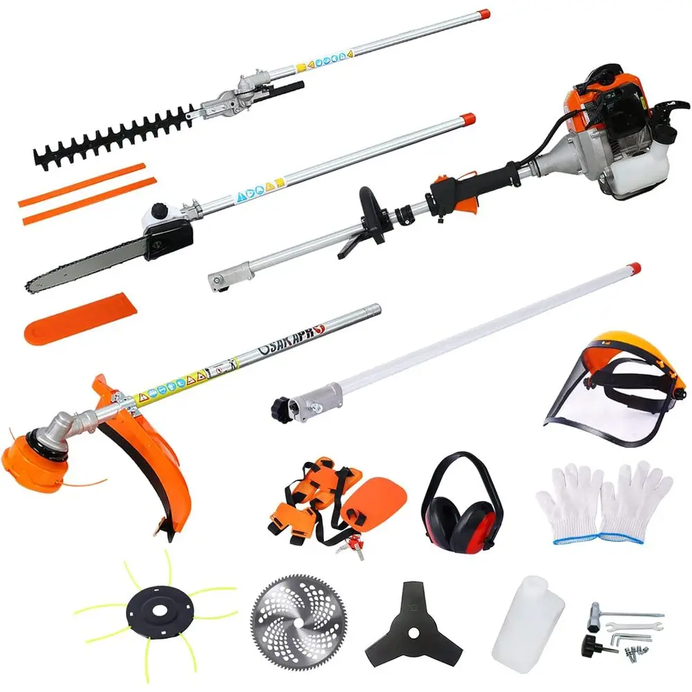 

10-in-1 33CC 2-Cycle Multi-Tool System: Gas Pole Saw, Hedge Trimmer, Grass Trimmer, and More