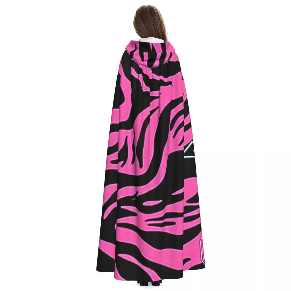 ストライプ迷彩フュージョン迷彩タイガーストライプロングフード付きマント魔女コスチュームコスプレケープハロウィンヴァンパイア大人ユニセックス