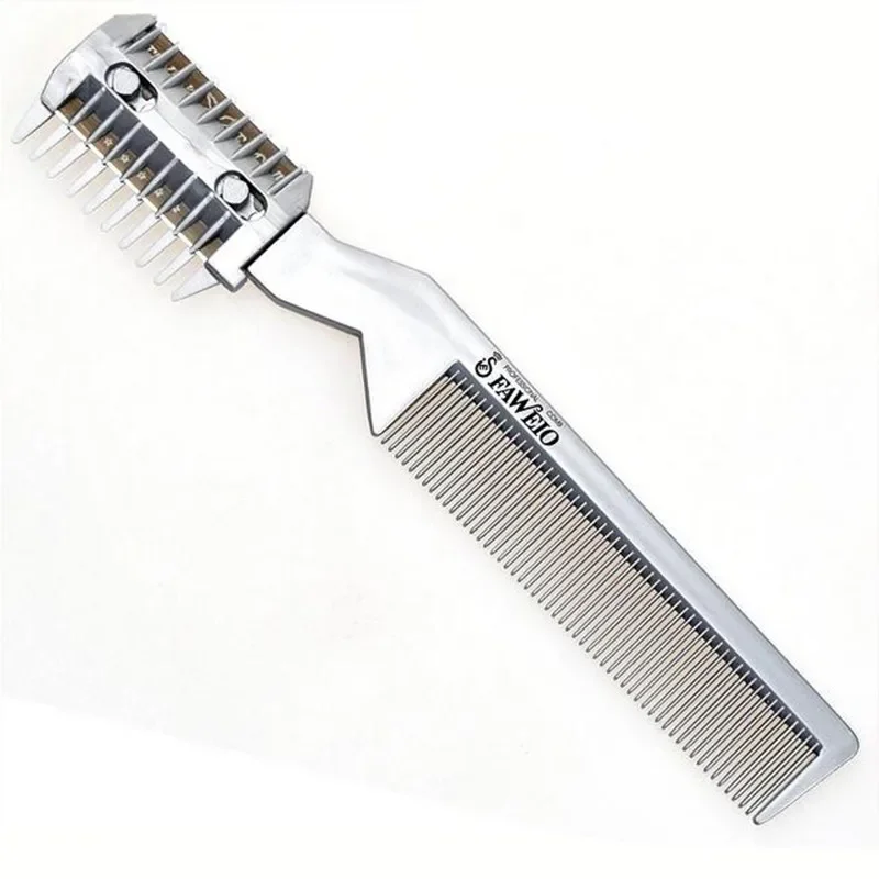 Professional Hair Razor Comb Hair Comb Hair Trimmer with Blade  Thinning Device Hairs Styling Salon Accessories Barber Tools