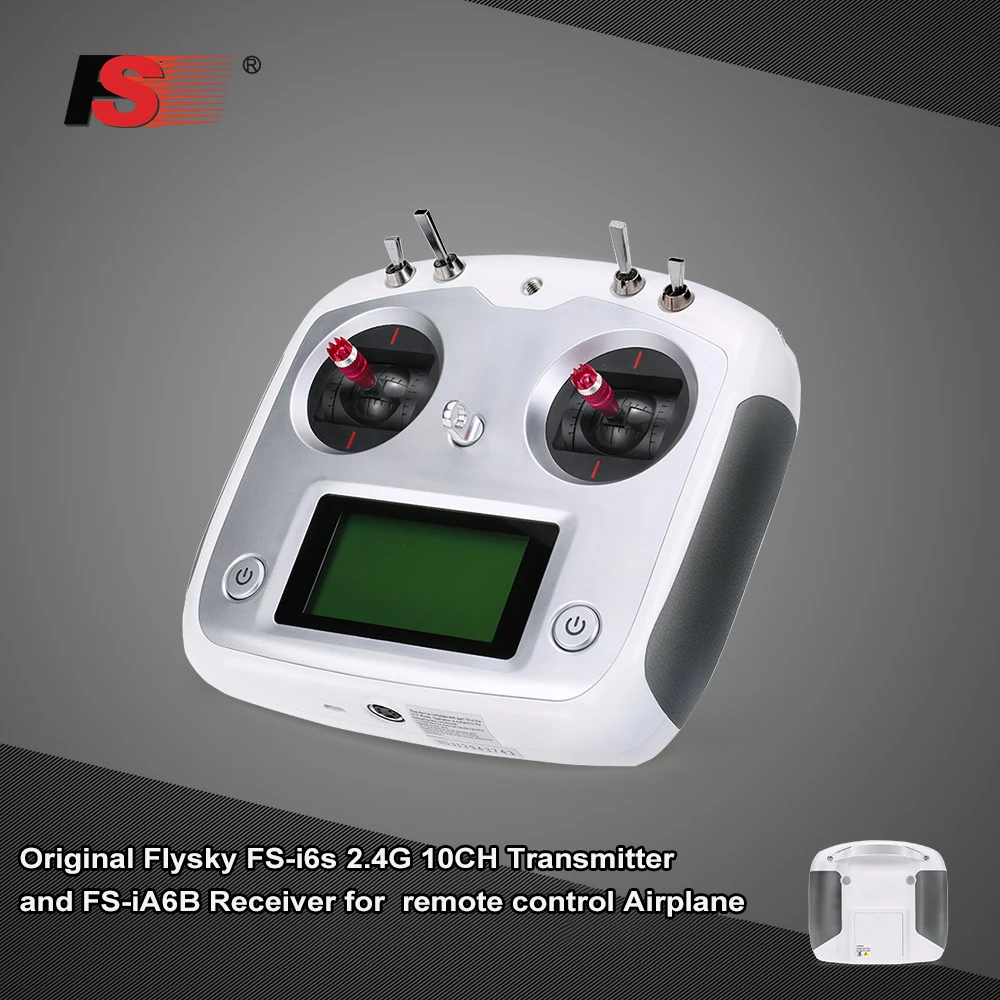 

Flysky FS-i6s 2.4G 10CH AFHDS 2A Touchscreen Transmitter with FS-iA6B 6CH Receiver for RC Airplane Helicopter Multicopter