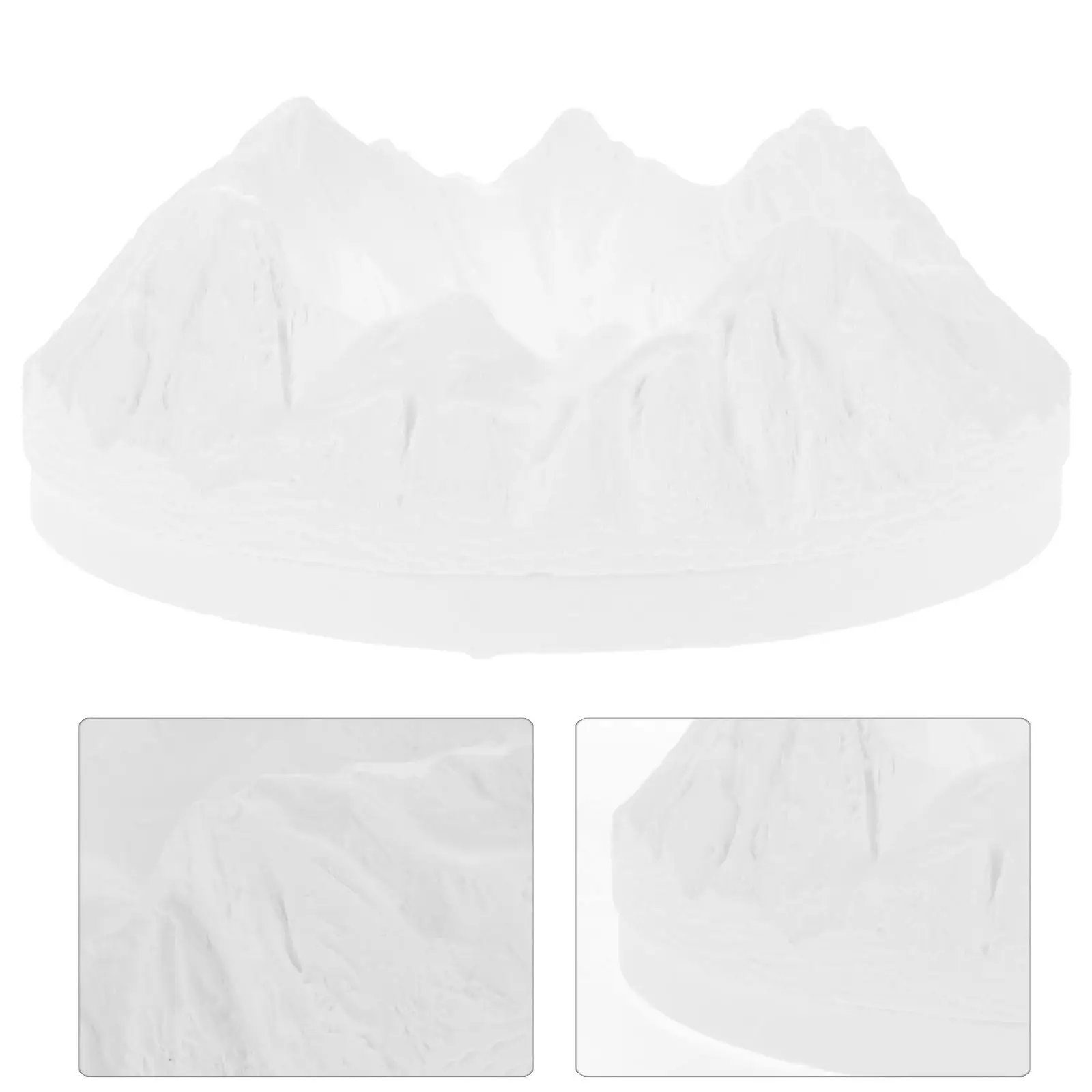 Gypsum Snow Mountain Decorative Miniature Sculpture Stylish Home Ornament Photo Prop Tabletop Artificial Snow Mountain Display