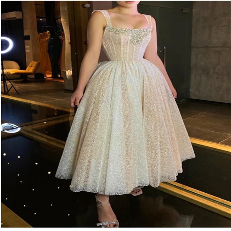 

Ball Gown Prom Dresses Corsets Dress Wedding Guest Graduation Ankle Length Sleeveless Spaghetti Strap Tulle with Sequin 2025