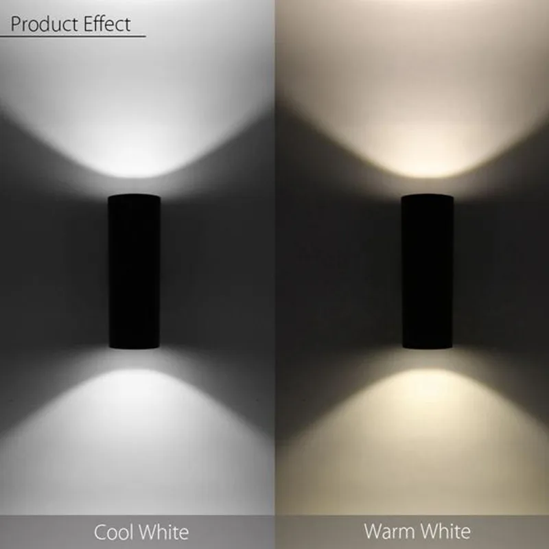 10W 20W LED Wall Lamp Waterproof Outdoor Up Down Double Head Porch Lights for Garden Balcony Corridor Landscape Light AC85-265V