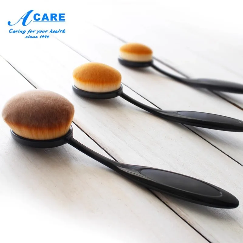 DX01/Foundation BrushA1PQ0-سهلة الاستخدام صغيرة الحجم مع غطاء للمبتدئين فرشاة الأسنان المحمولة نوع غسول التمهيدي فرشاة ماكياج