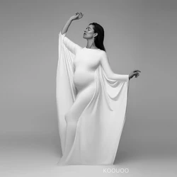 Pregnancy Photo Shoot Casual Gown Elegant Batwing Sleeve Maternity Cocktail Party Bodycon Maxi Long Mermaid Evening Dresses