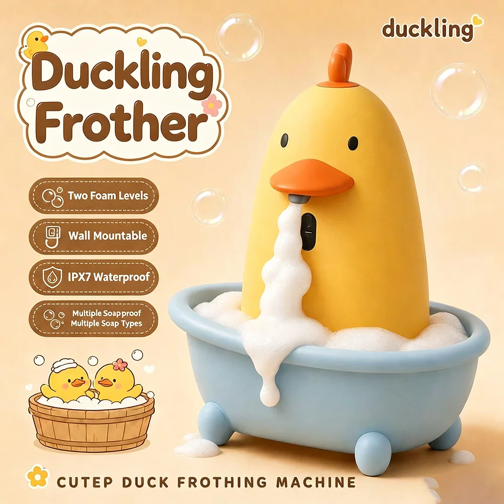 Automatic Soap Dispenser USB Charging Cute Cartoon Style Touchless Sensor Children Washing Hand Machine Soap Foam Dispenser