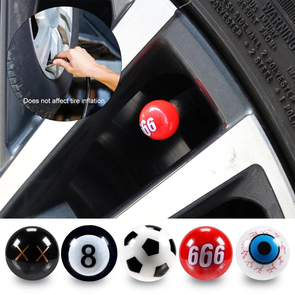 4Pcs New Universal Car Tire Valve Cap Wheel Dust Cover For Car Truck SUV Motorcycle Bike Car Styling Valve Stem Caps Accessories