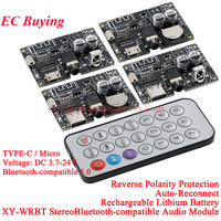 Bluetooth-compatible 5.0 Audio Receiver MP3 Lossless Decoder Board Wireless Stereo Music Speaker Module XY-WRBT TYPE-C Micro DIY