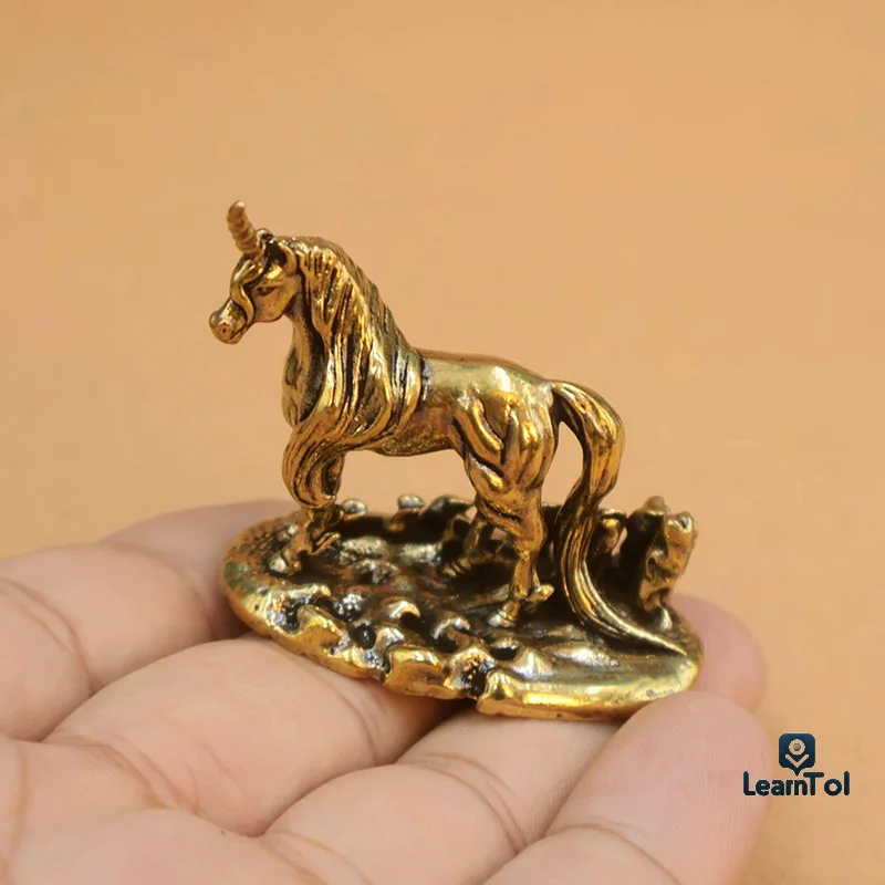 

Pure Copper Unicorn Ornaments Creative Craft Gifts Suitable For Home And Office Elegant Desktop Decoration