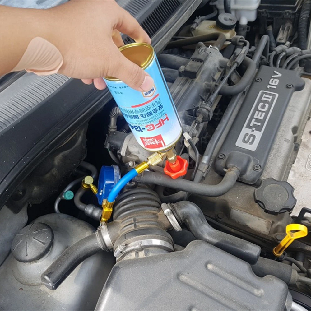 Wholesale R134A Car Air Conditioning Refrigerant Recharge Refill Gas Air Car Air Conditioning Charge Valves Dropshipping