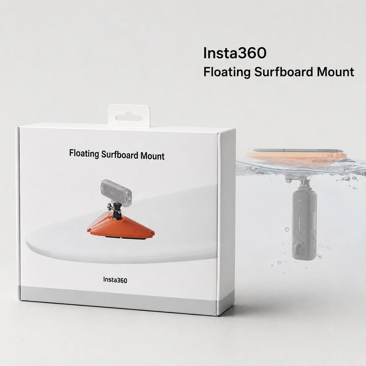 Insta360 Drijvende Surfplankbevestiging voor X6 X5 X4 Air GO Ultra Ace Pro 2 GO 3S, Anti-Zink 3M Kleefbevestiging voor Surfen