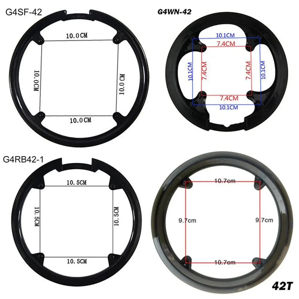 Black Bicycle Parts 42T Protective Cover Bicycle Tooth Plate Chain Wheel Guard Universal Crank Cover Bike Crank Cap