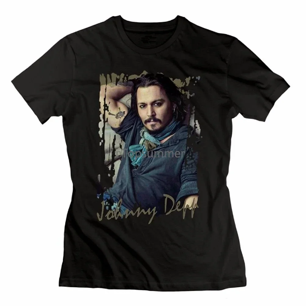 

Basic Tops O Neck Men Short Sleeve Compression Geoffrey S Men Classic Johnny Depp T Shirts