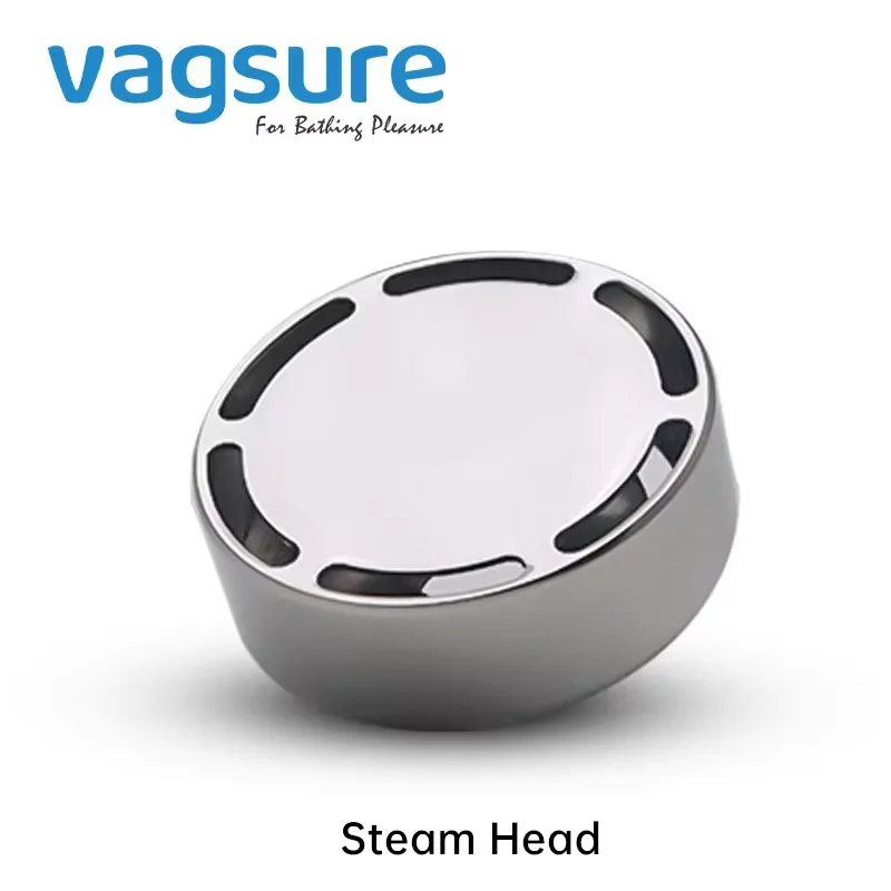 Vagsure Stainless Steel Polished Steam outlet steam generator nozzle Steam Head For Bathroom Sauna Shower Round Diameter 7cm