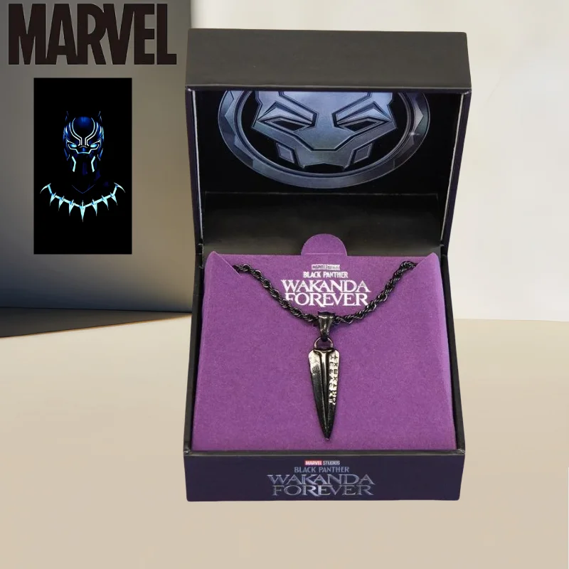 Серия Marvel, новая индивидуальная тенденция для мальчиков «Черная пантера», аниме, периферийный дизайн, кулон с леопардовым когтем, ожерелье, коллекция, подарок