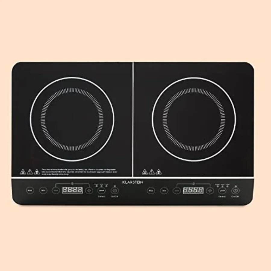 موقد VariCook النحيف المزدوج التعريفي مع مخرج طاقة 3500 وات ودرجة حرارة أقصى 240 درجة مئوية مثالية للطهي عالي الأداء في م