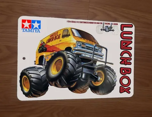 Lunchbox RC Remote Control Car Van Box Art  Metal Wall Sign