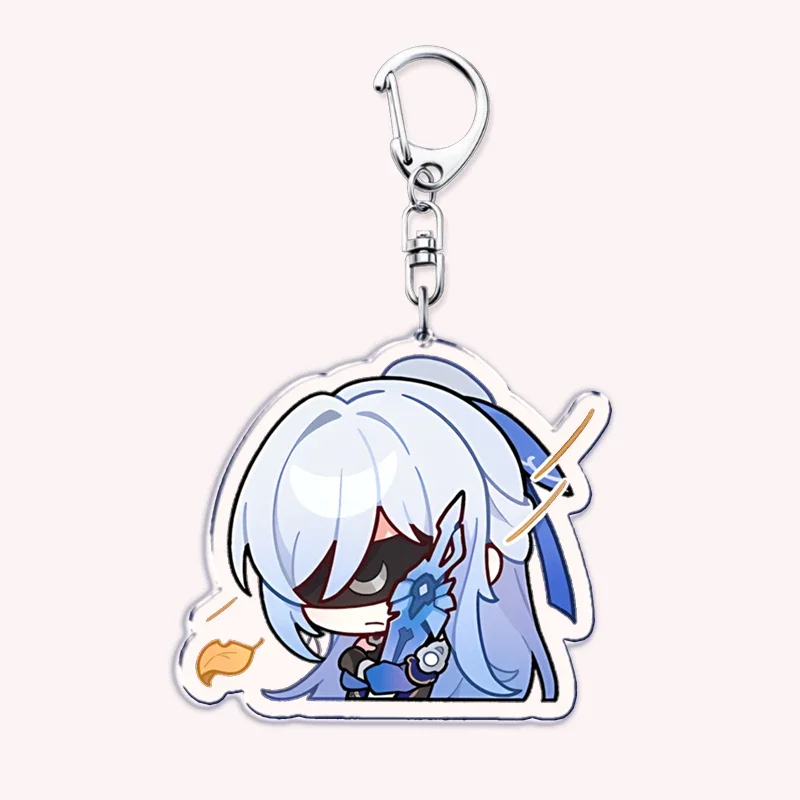 Game Honkai Star Rail Gacha Kafka Dan Heng Keychain for Accessories Bag Impact 3rd Pendant Key Chain Ring Keyrings Jewelry Gifts