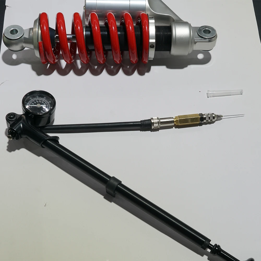 (EU-Lager) Für Harley Street Glide Road Glide Road King /Special Electra Glide Luftstoßdämpferpumpe 300psi Stickstoff-Stoßdämpfer-Nadelkit – Detail 7