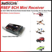 Radiolink R8EF 8 Channel Receiver 2.4G Support SBUS PPM PWM for 8CH T8FB T8S RC3S RC4G RC4GS RC6G Transmitter RC Car Boat Plane