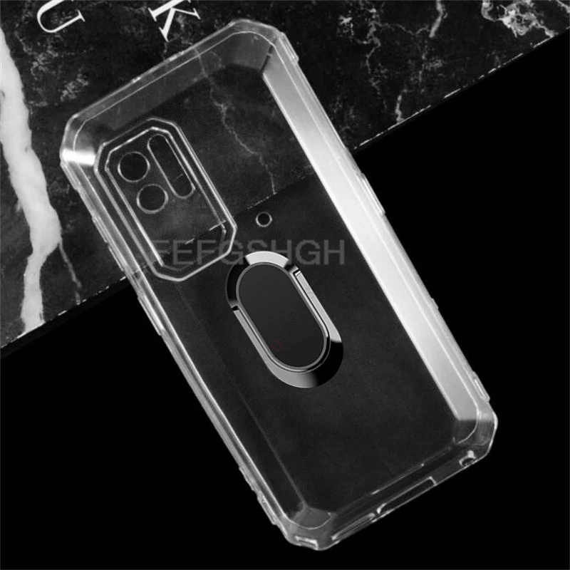 For Ulefone Power Armor X11 Pro 5.45" ArmorX11Pro X11Pro Back Ring Holder Bracket Phone Case TPU Soft Silicone Cover