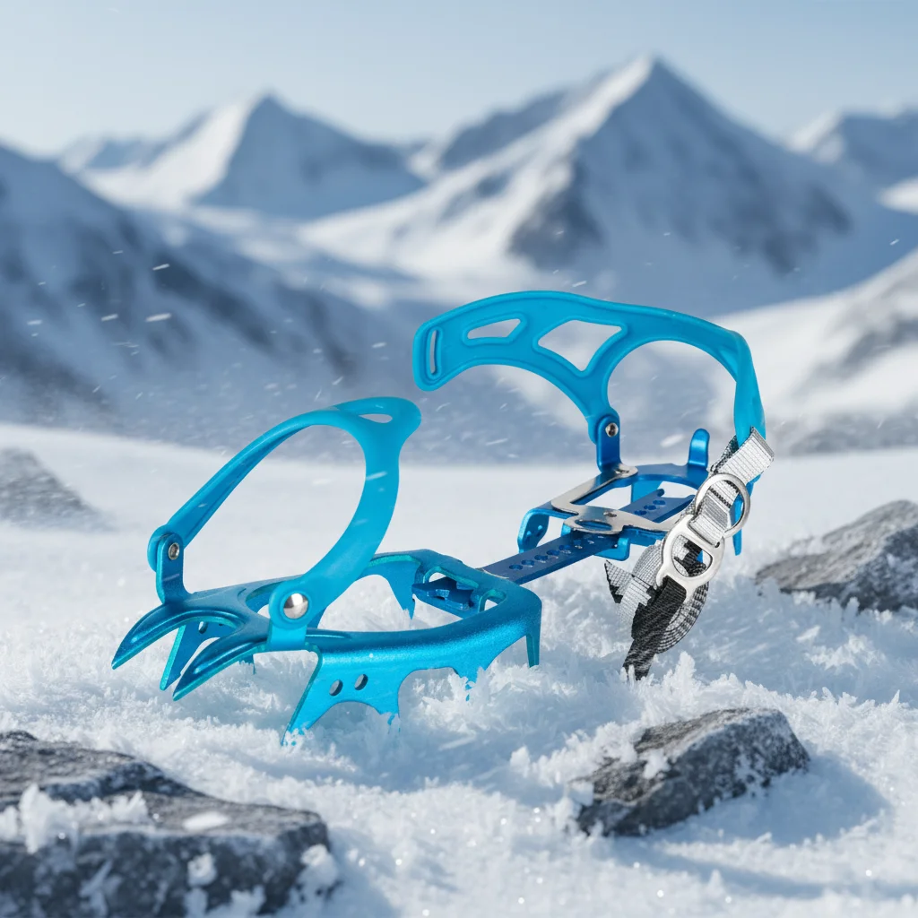 Factory Directly Shipping Portable Outdoor Rock-Climbing Gear Aluminum Alloy 14 Teeth Crampons Anti- Slid Spikes