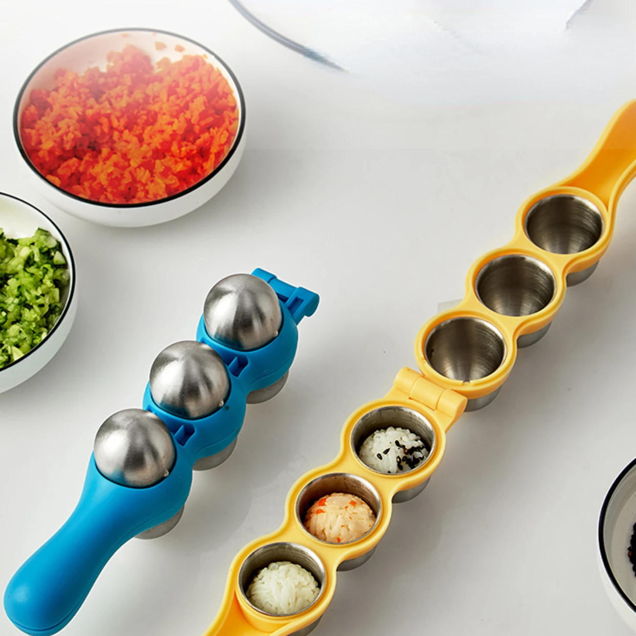 food grade stainless steel baby eating sushi