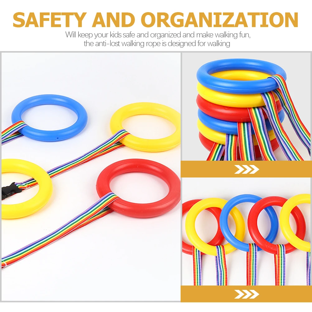 

8pcs Walking Rope for Toddlers Preschool Kindergarten Child Leash Detachable Design Safety Material Plastic Handle