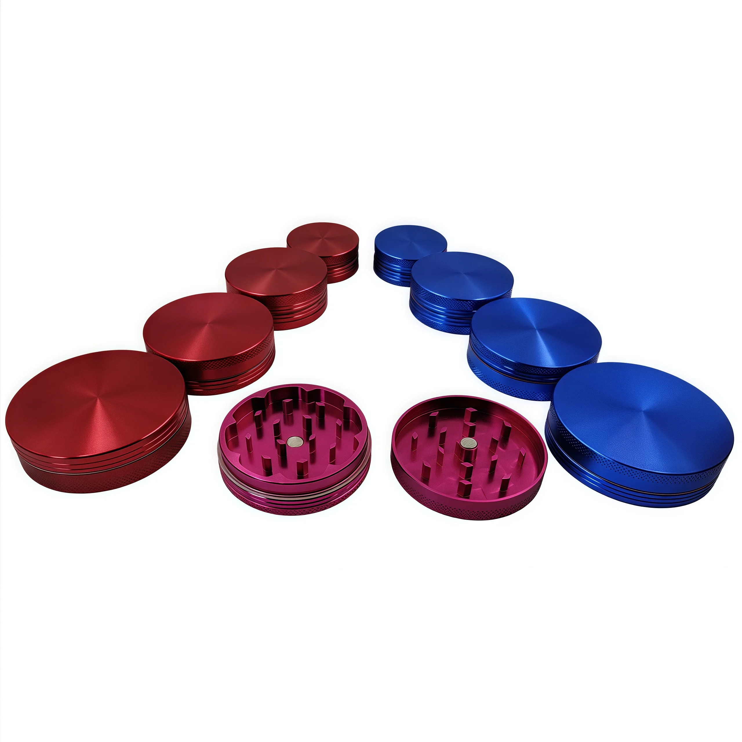 10-Color 50mm Manual Grinder - Dual-Layer Fast Grinding with Diamond Teeth, Portable Design，The best Smoking accessories