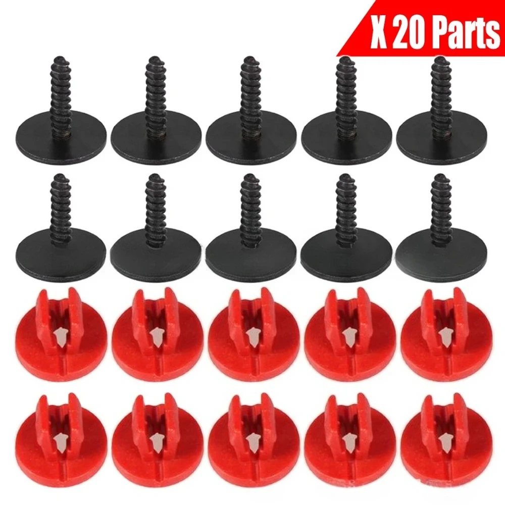 20/40/80PCS Engine Lower Protective Cover Screws And Nuts For Ford Focus MK2 Mondeo Automotive Accessories