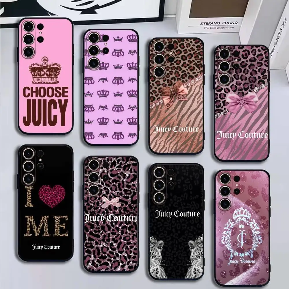 

Juicy couture Wallpaper Phone Case For SamsungS25,24,21,22,23,30,Ultra,20,Plus,Fe,Lite,Note,10,9,Soft Black Cover