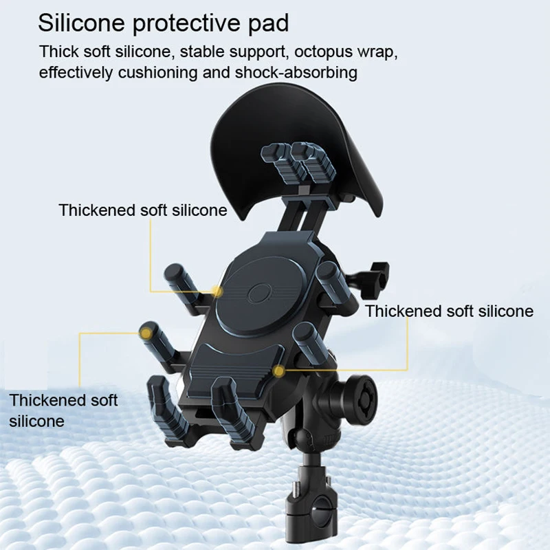 

YTGEE мотоциклетный держатель для мобильного телефона, амортизирующий водонепроницаемый руль