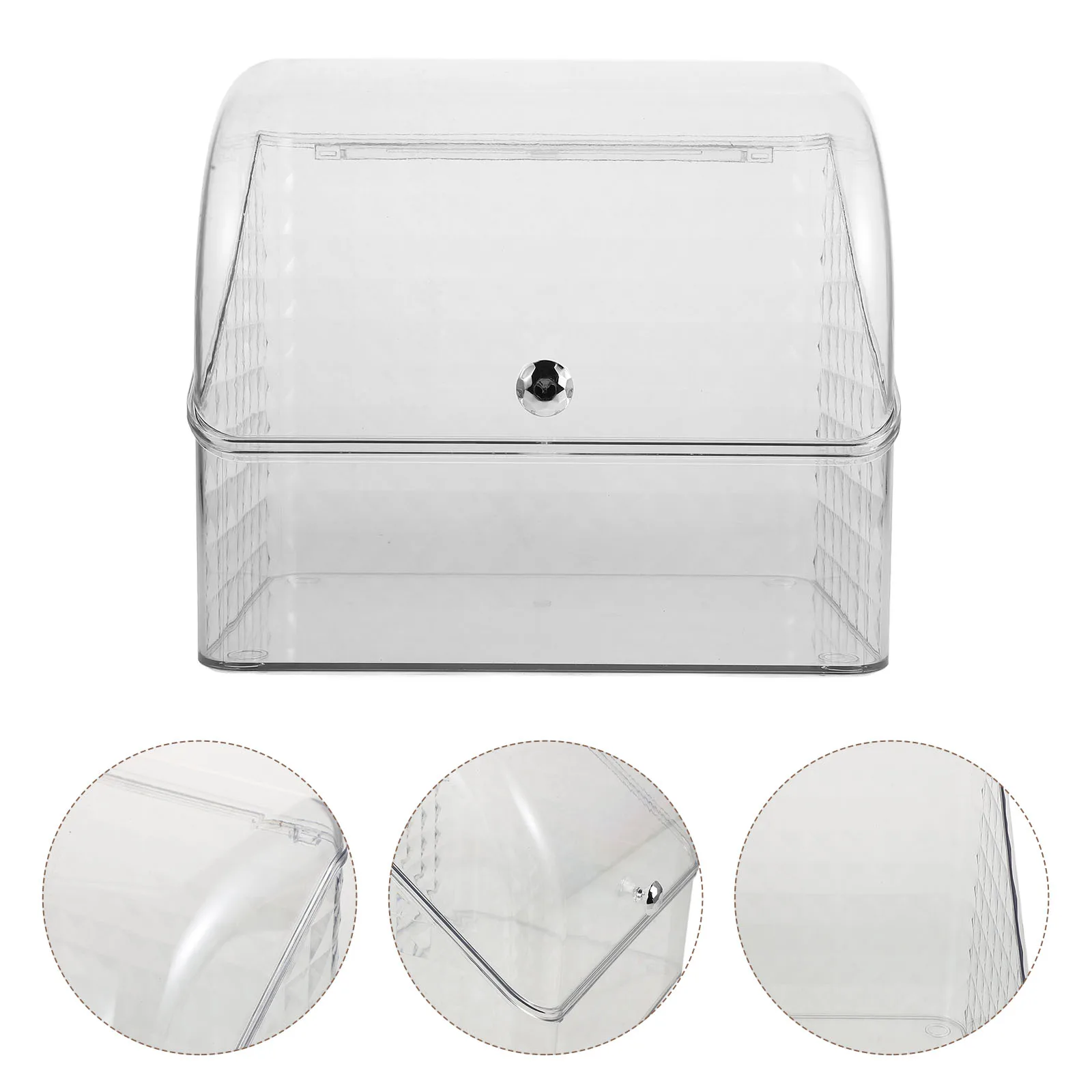 

Makeup Box Countertop Organizer Grain Storage Container Brush Holder Bread Keeper Candy Dispenser Laundry Powder