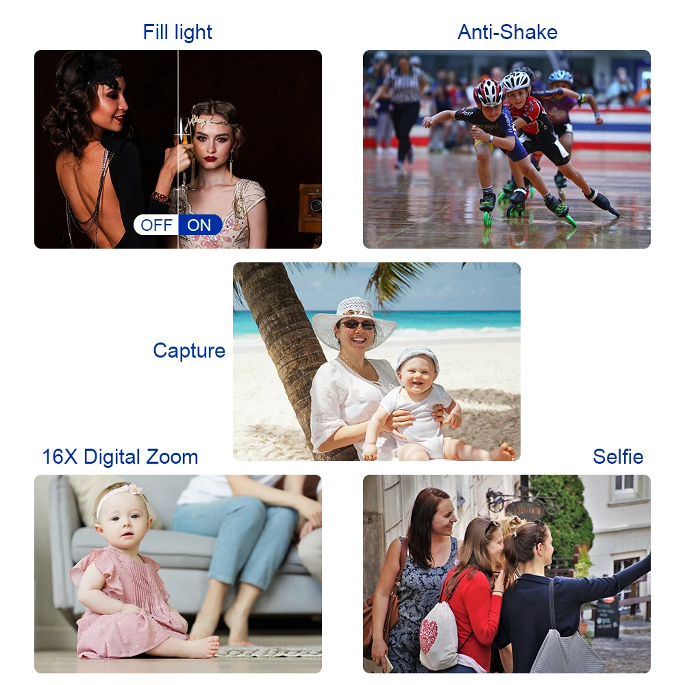 كاميرا تسجيل فيديو رقمية كلاسيكية بدقة 4K HD مع 3.0 بوصة 180 °   كاميرا فيديو رقمية WiFi قابلة للطي على YouTube مع عدسة واسعة الزاوية