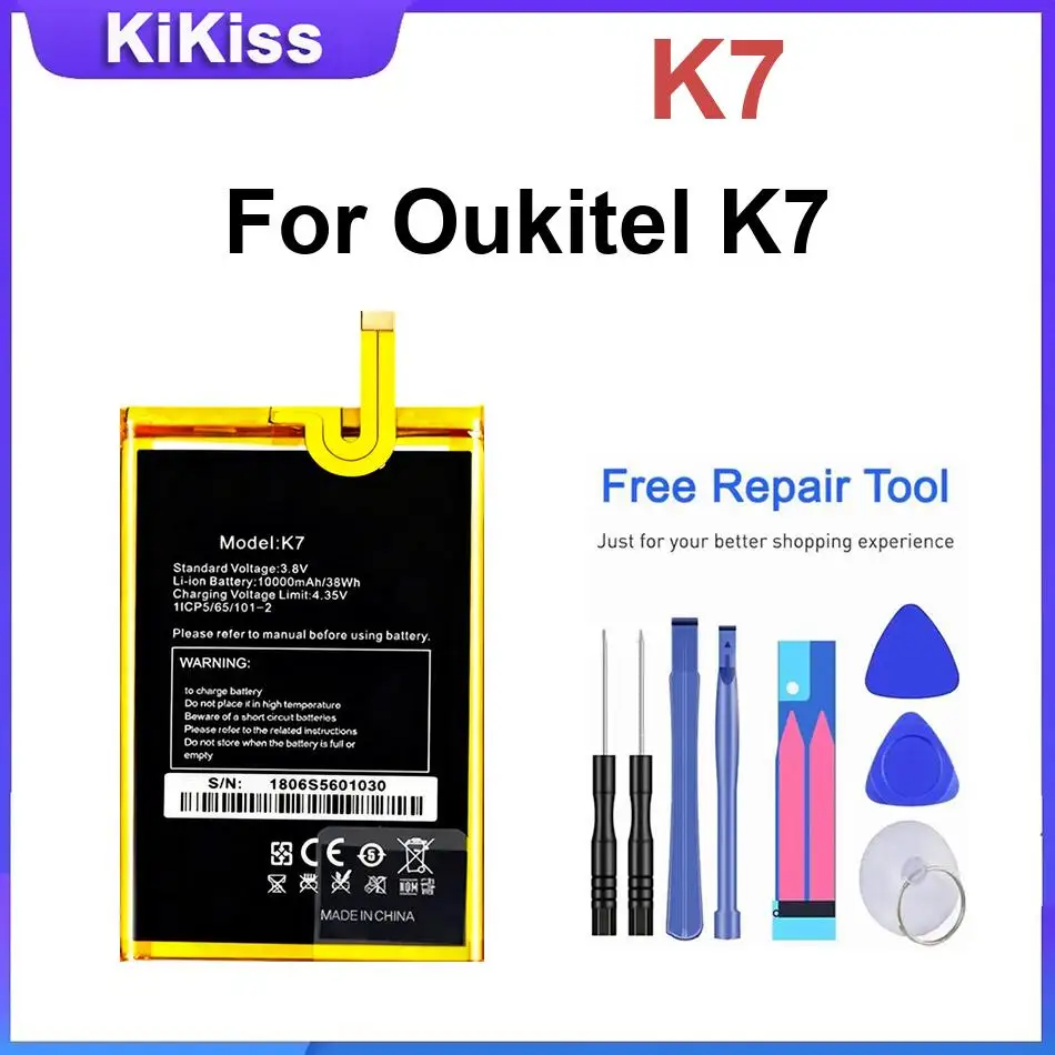 Battery For Oukitel K10000 Pro K6000 Plus/Pro K9 K8000 K7/Pro/Power K6 K4000 Plus K3 K15 Plus K13 pro K10000 Pro/Max K10 K3 Plus view 2