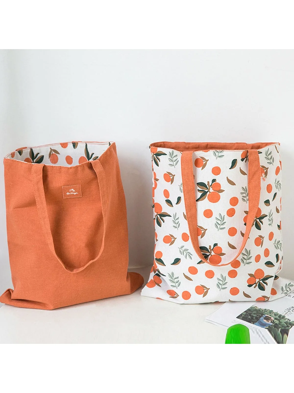 1pcs  Double sided handbag, large capacity shopping bag, miscellaneous storage bag, one shoulder beach bag