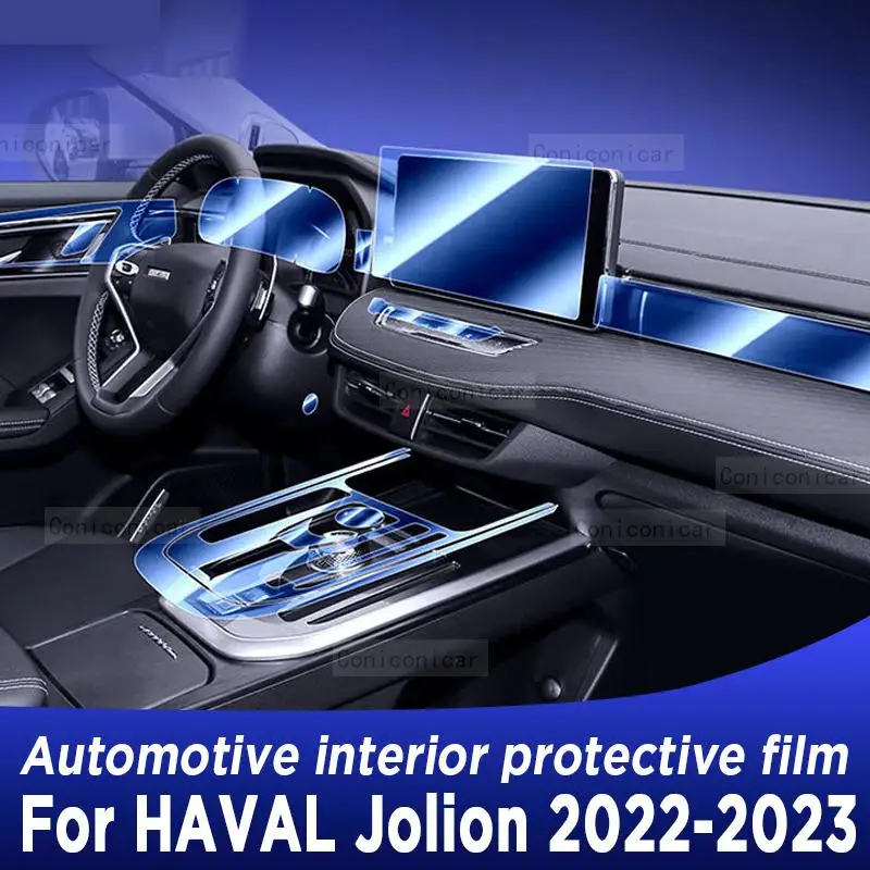 

For HAVAL Jolion 2022-2023 Gearbox Panel Navigation Screen Automotive Interior TPU Protective Film Cover Anti-Scratch Sticker