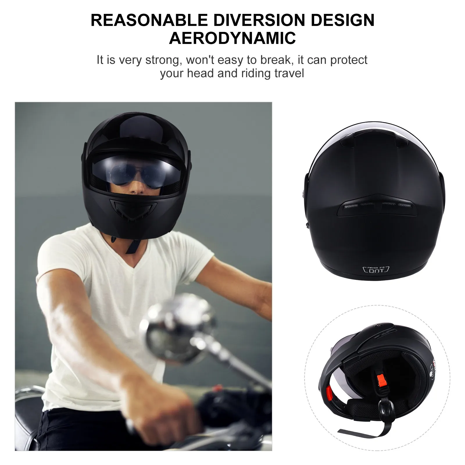 

1Pcs Motocycle Full -Road Bike Protective High Quality Pc Material Aerodynamic Wind Resistance Ventilation