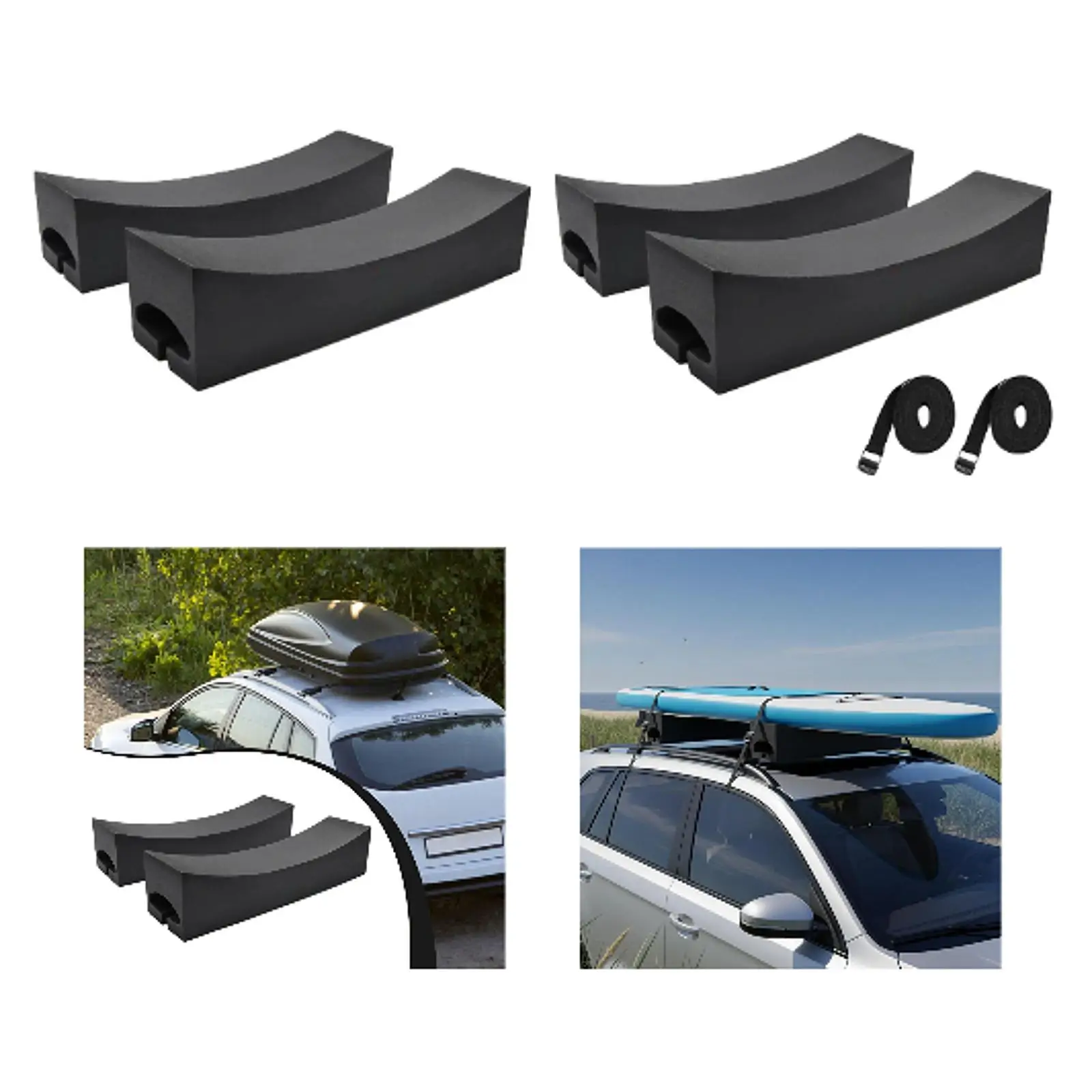 

Kayak Carriers Deluxe Car Top Non Slip Car Roof Pad Set Inflatable Kayak Canoe Rack for Kayak Parts Transport
