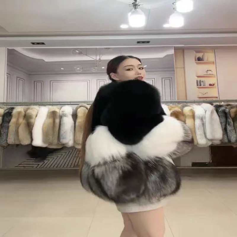 Fur jacket women's short fur clothing fur women's clothing genuine fox fur coat