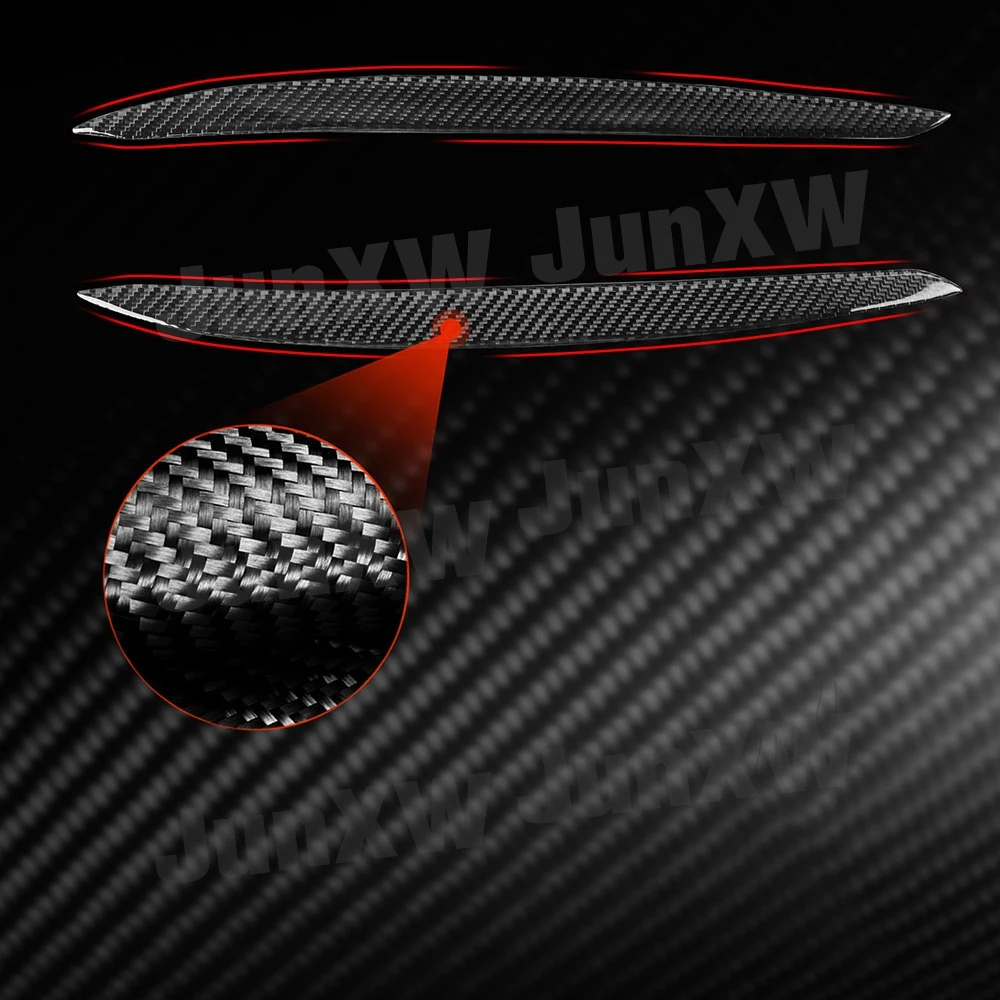 

for Volkswagen Golf 7 MK7 2013-2018 Carbon Fiber Car Front Bumper Foglamp Eyelid Eyebrow Trims Car Styling Decoration