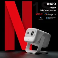 JMGO N1S Portable Triple Laser Projector 1080P Google TV Netflix 3D Video Beamer for Home Theater Outdoor