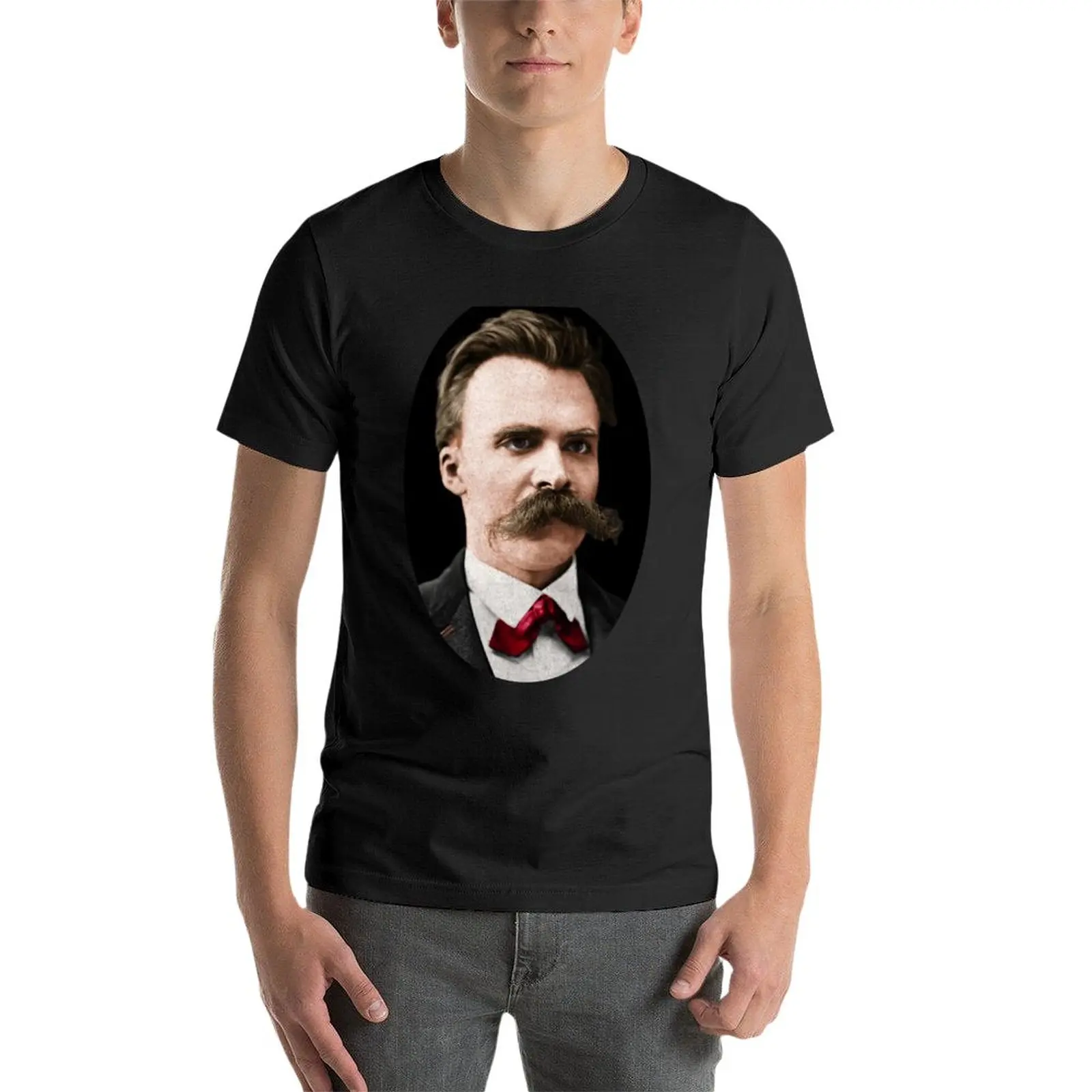 New Friedrich Nietzsche T-Shirt graphic t shirt plus size tops t shirts for men pack