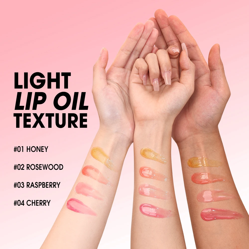 O.TWO.O Lip Oil Lip Plumper Highly Moisturizing lightweight Nonsticky Sexy Water Glossy Glitter Primer Tint Lip Balm Care Makeup