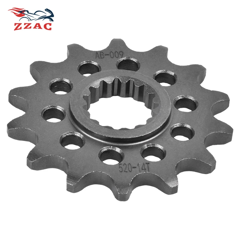 520 Chain 14T 20CrMnTi Motorcycle Front Sprocket For Husqvarna 350 450 501 FC FE FX FS FR Rally Heritage Rockstar Edition S