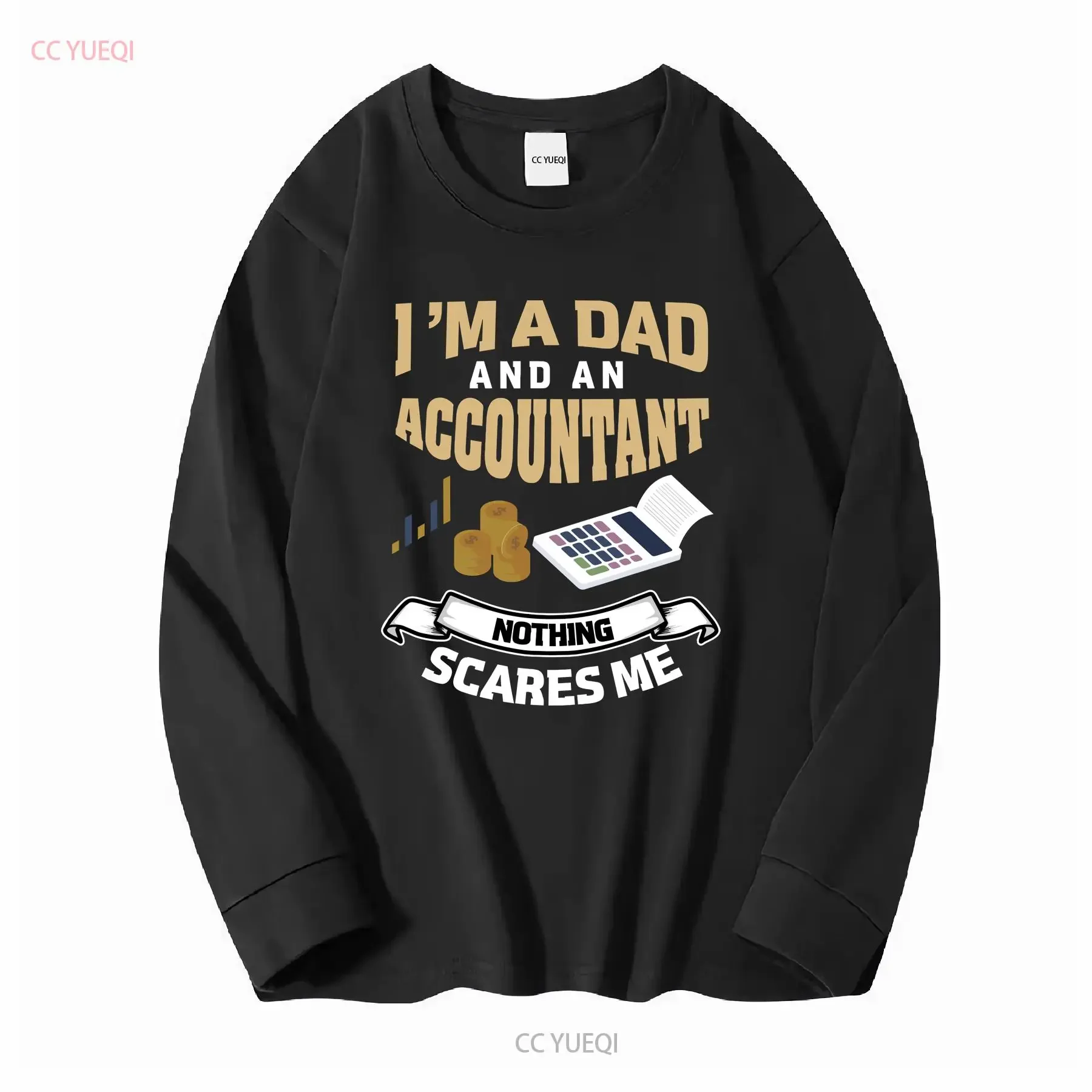 Accountant Dad T Shirt for Accounting Funny Father long or short sleeves vintage Washed streetwear Comfortable Versatile